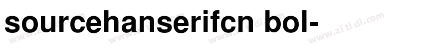 sourcehanserifcn bol字体转换